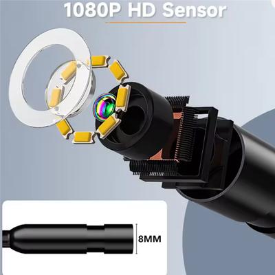 Бороскоп для инспекции канализации 4,3-дюймовый IPS-экран 8-мм HD USB-камера 5 м автомобильная труба водонепроницаемый эндоскоп