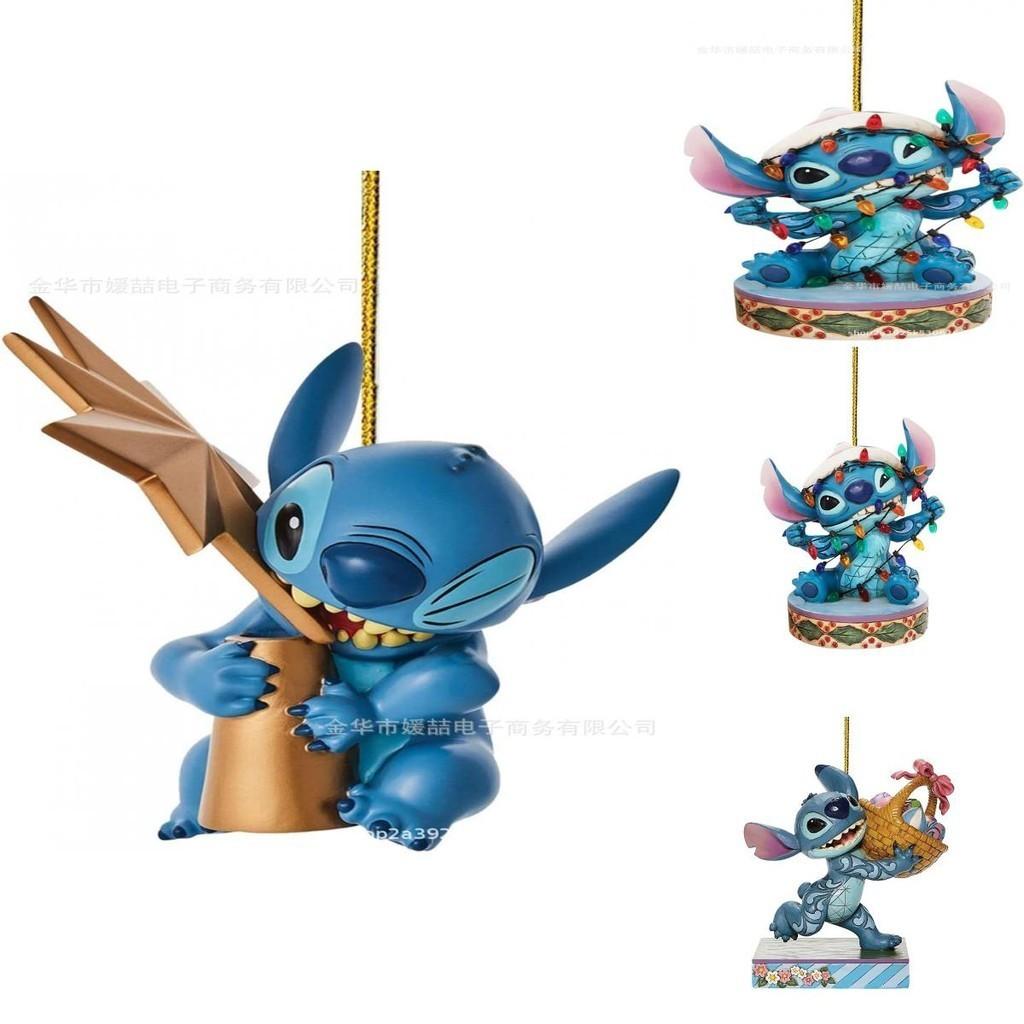 Enchanting Cartoon Anime Stitch Acrylic Pendant Christmas Tree Decoration Diy Crafts