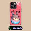 Аниме Милый S-Тоторо Чехол для Телефона для iPhone 16 15 14 13 12 11 Pro Max Plus Mini MagSafe Стекло Цветная Печать Красивый Смартфон