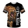Lion 3D Printing T-shirt Personalized Customization High Quality Large Size Sports Casual Short Sleeve Summer Street Clothing