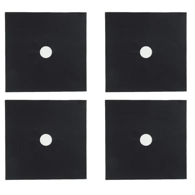 4 шт. защитный чехол для плиты, защитный чехол для газовой плиты, защитный чехол для горелки, фольга, коврик для плиты, чистая подкладка для кухонной посуды, многоразового использования