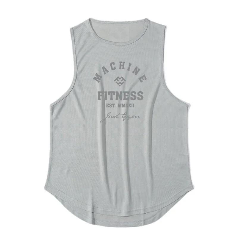 Muscleguys Тренировочные майки без рукавов для мужчин, жилеты для бега, одежда для зала, сетчатые спортивные майки, майка-стрингер для бодибилдинга и фитнеса