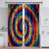 Thick 2Pieces 90% Shading Luxury 3D Abstract Space Blackout Window Curtains For Bedroom Living Room Bathroom Kicthen Door Hall