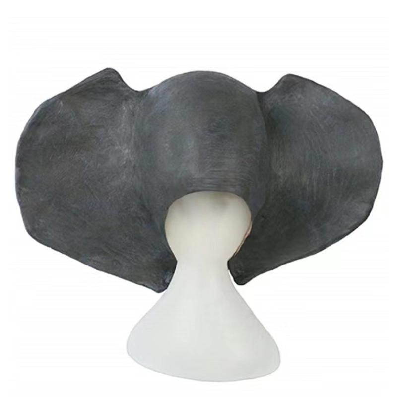 Elephant Head Mask Animal Mask Funny Halloween Head Mask Costume Cosplay Party Latex Mask Adult Prom Dress Up