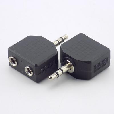 2 шт. DIY 3,5 мм стерео аудио разъем разъем мужчина-женщина двойной наушники Y разветвитель адаптер штекер MP3 телефон