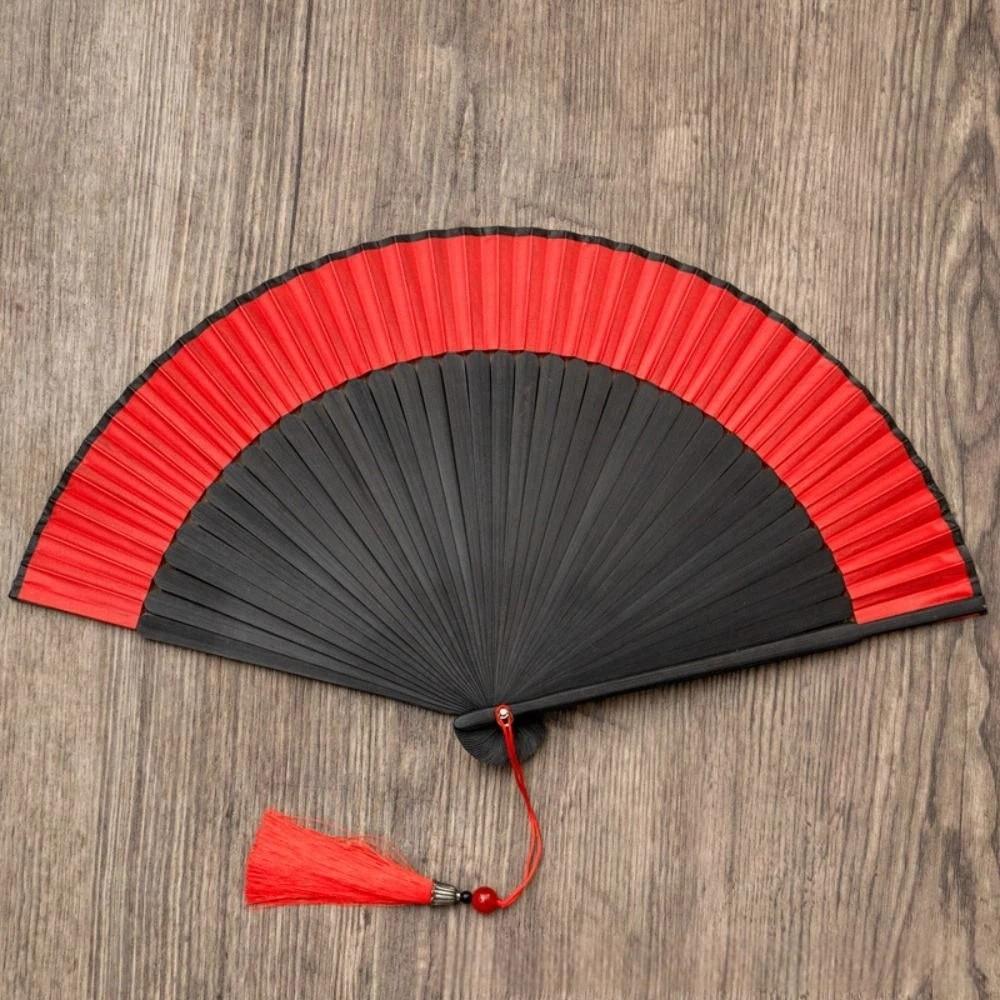 Cotton Linen Cloth Folding Hand Fan Japanese Style Handheld Fan New Chinese Style Fan  Gift Giving