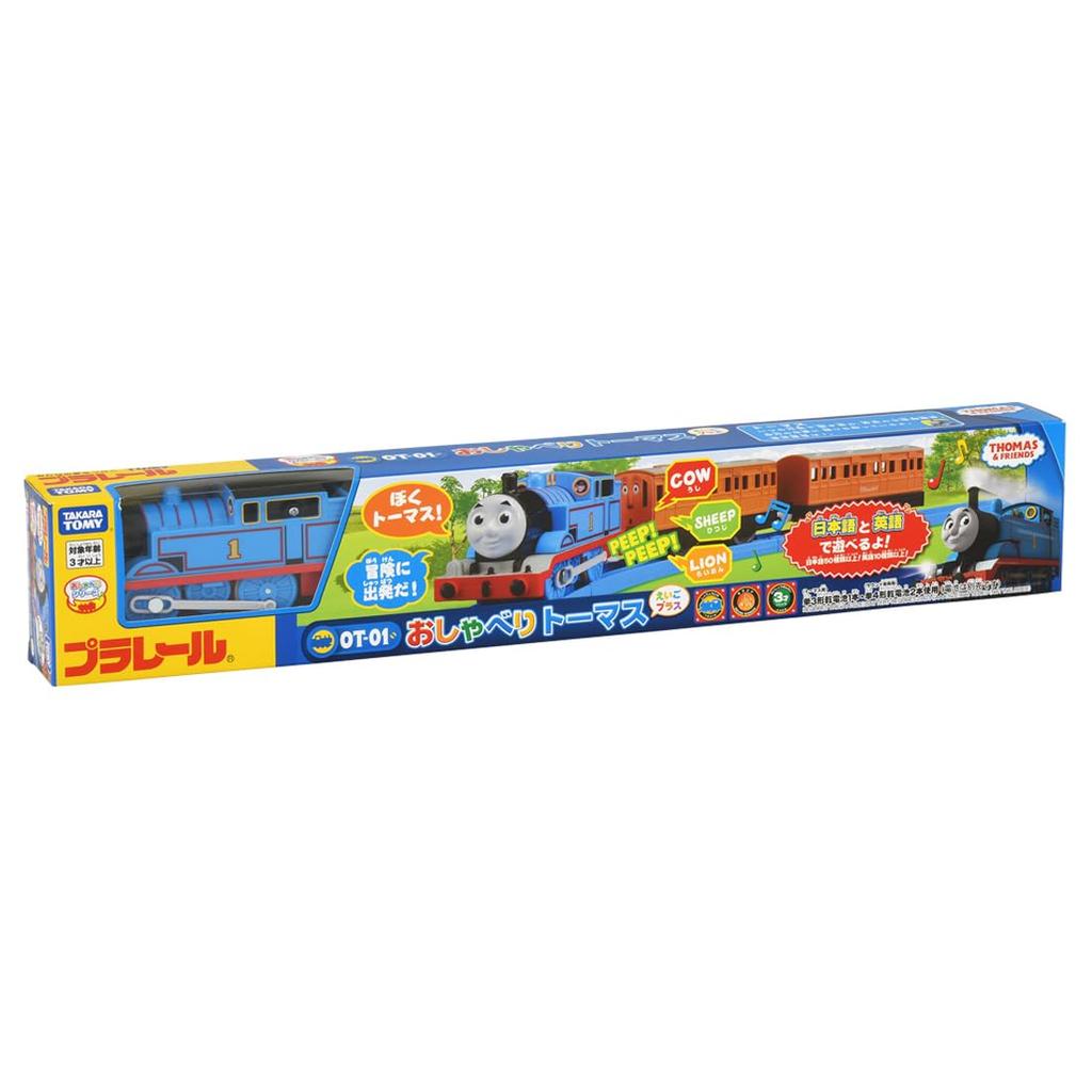 TAKARA TOMY Говорящий Томас Томас Английский Игрушечный Поезд для возраста от 3 лет и Соответствует стандартам безопасности игрушек и имеет знак ST «Plarail OT-01 Plus» вверх. проверенный.