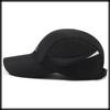 Кепка Сетка Спортивная Шляпа Регулируемая Защита от УФ Лучей Простая CZA086 [Белый Клык] Мужская Женская (черный)