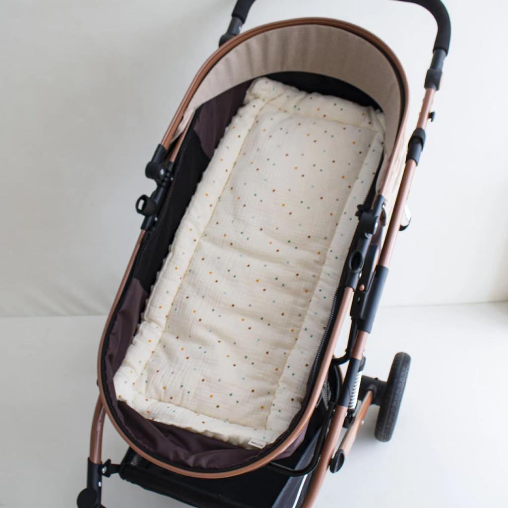 Soft Comfortable Baby Stroller Pad Newborn Thick Bean Fleece Cotton Cushion Wholesale Ready Stock