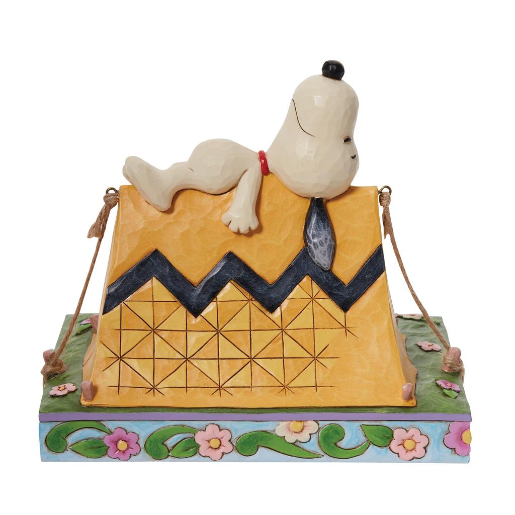 Enesco Jim Shore Peanuts Snoopy and Woodstock Camping Figure 6.6"