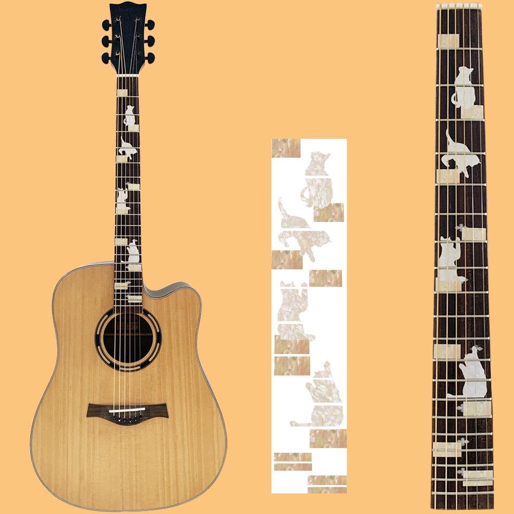 DIY Bass Inlay Decal Guitarra Accessories Наклейка на гриф гитары Наклейка на гриф гитары Бас-гитара