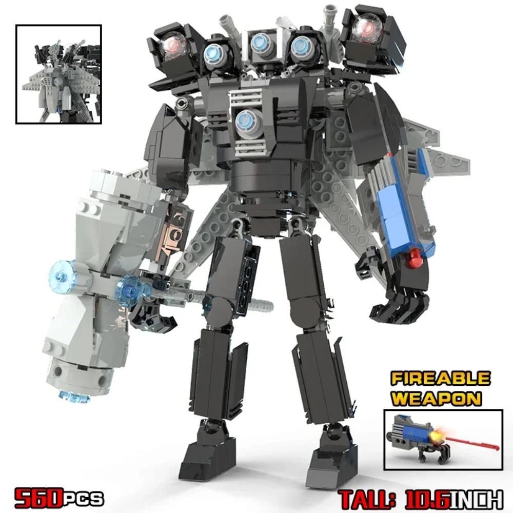 Moc Skibidi Toilet Figures Model Blocks Titan Cameraman Speakerman Construction Toys Party Halloween Decoration Boys Gifts