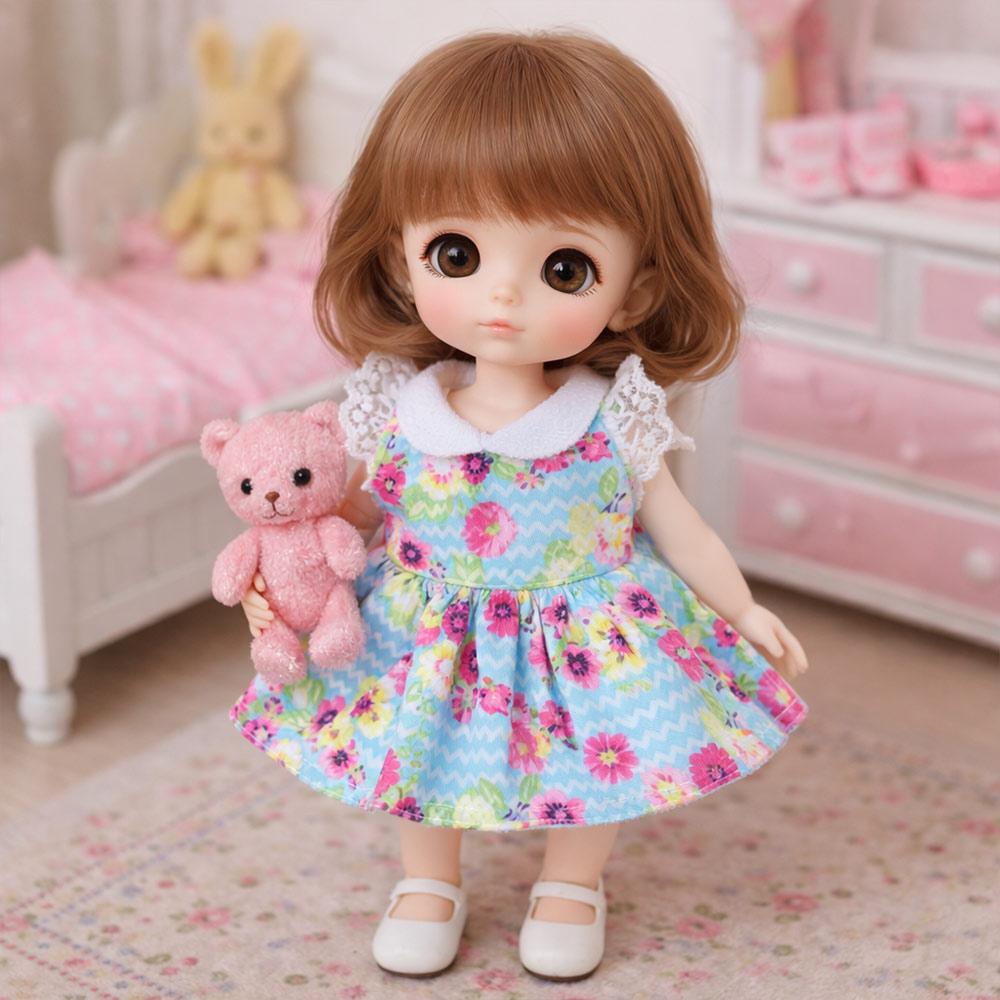 16cm Dress Up Fashion Best Gifts Girls Toys Dolls Skirt Suit Doll Clothes
