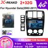 Android 13 Carplay Автомагнитола для Hyundai Getz 2002-2011 Автомобильный мультимедийный видеоплеер GPS-навигатор Головное устройство Стерео Аудио