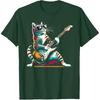 Guitar Cat Novelty Rock Music Band Concert Funny Cat T-Shirt