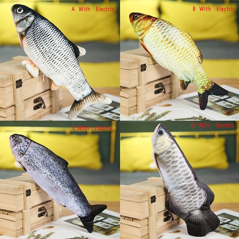 Электронная игрушка для кошки, электрическая, с USB-зарядкой, игрушка-симуляция рыбы, игрушка для жевания для кошки