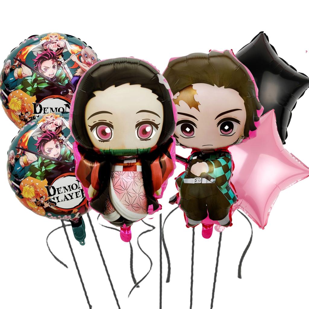 Anime Demon Birthday Party Decoration Disposable Tableware Plate Tablecloth Cup Napkin Baby Shower kids Party Favors Supplies