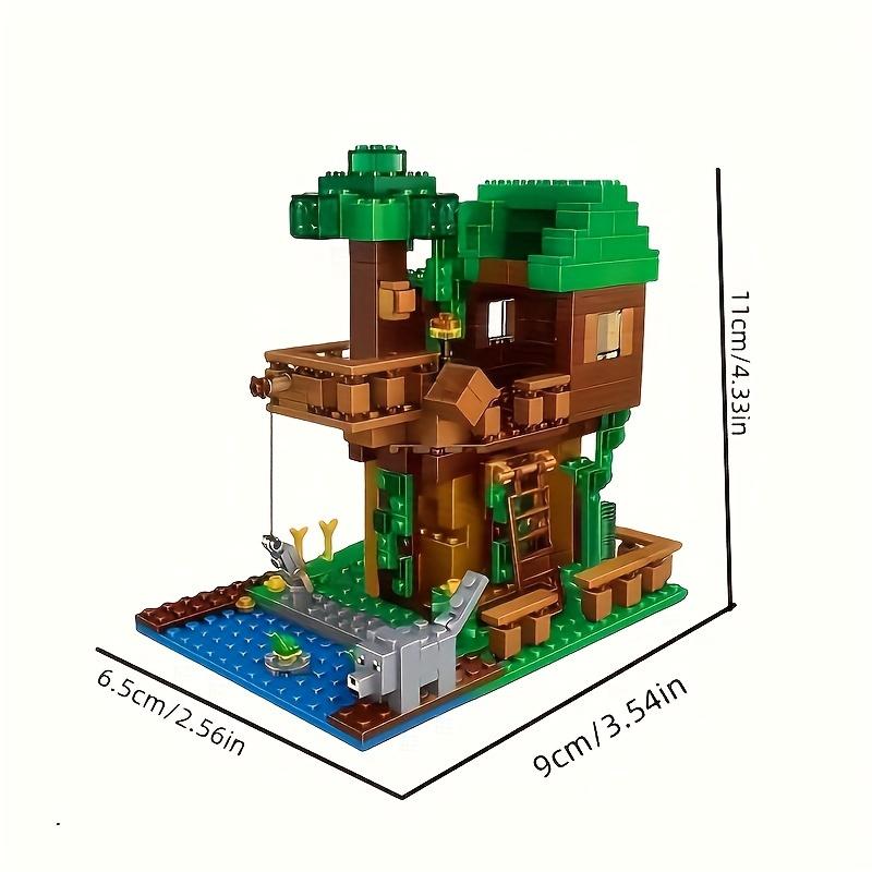Набор строительных блоков Green Tree House, 380 шт., набор для создания моделей в стиле фильма, идеальный подарок на день рождения, Рождество, Хэллоуин, прочный материал ABS
