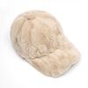 Бейсболка женская осенне-зимняя утепленная кепка для улицы из плотного бархата, однотонная плюшевая кепка