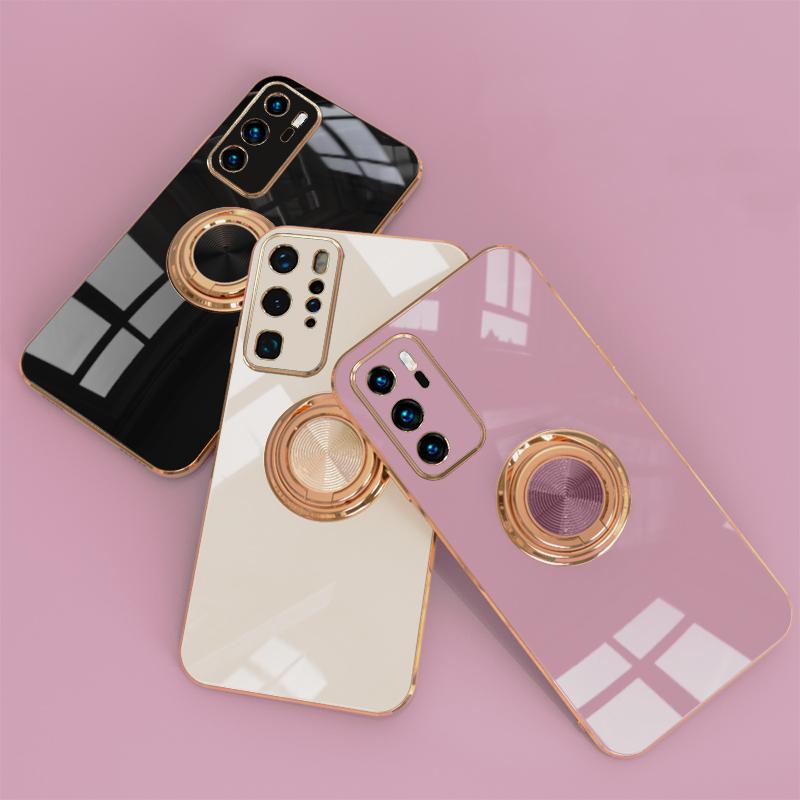 Раскошный силиконовый чехол с кольцом для держания