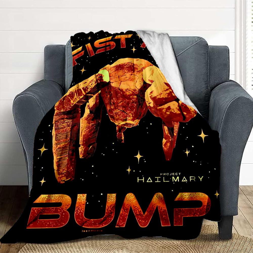 Fist Bump Flannel Blanket Throw Blanket Soft Warm Sofa Bed Camping home Decor Unique Christmas Gift C9261443