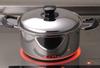 Yoshikawa Integrate 22cm Pot with Induction and Direct Heat Made in SJ3396 Tsubame-Sanjo 4.5L Double-Handled Lid, Compatible, Japan,