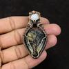 Tree Of Life Picasso Jasper Copper Pendant Gemstone Jewelry Wire Wrapped Pendant Handmade Pendant Rainbow Moonstone Jewelry Gift For Mother