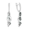 Silver Earrings with London Blue Topaz 2.013ct (2195986)