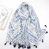 2024 Spring And Autumn Winter New Cotton And Hemp Long Thin Scarf Travel Versatile Sunscreen Warm Shawl For Women