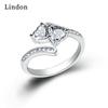 Классическое кольцо Lindon из медного сплава с цирконием, женские ювелирные изделия, свадебный подарок для вечеринки