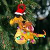Рождественский дракон, подвесное украшение, акриловый многоразовый праздничный декор, украшение для рождественской елки, кулон, товары для вечеринок, подарок