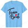 Футболка Team Bride Squad Свадебные топы для невесты Футболки для девичника Прощальная вечеринка Женские Блузки EVJF Эстетичная одежда для подружки невесты