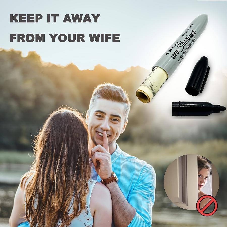 Прочный безопасный маркер для отвлечения внимания — незаметное скрытое хранилище для мелких ценностей — идеальный забавный подарок для декора дома и общежития, пластик, не водонепроницаемый