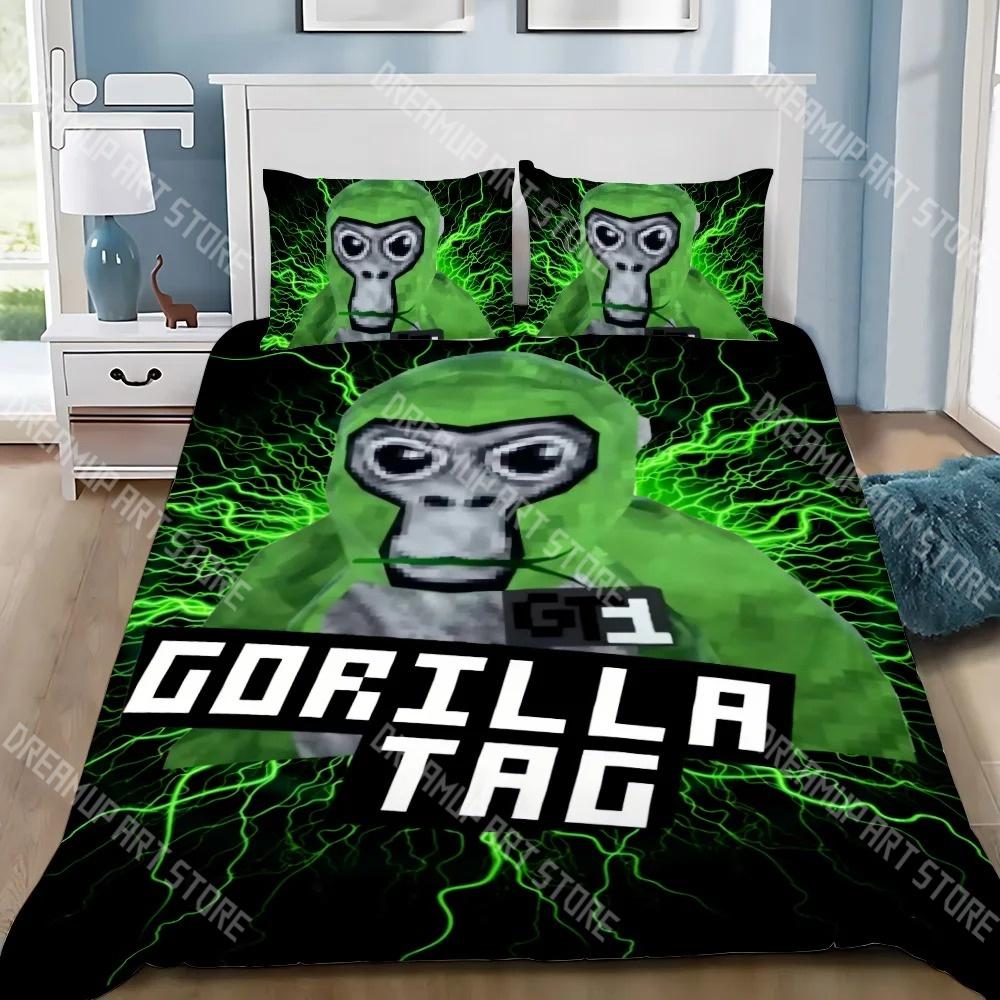 Модный Игровой Набор Постельного Белья Gorilla Tag Односпальный Двуспальный Полный Queen King Размерный Комплект Постельного Белья Детская Спальня Комплекты Пододеяльников Комплект Простыней