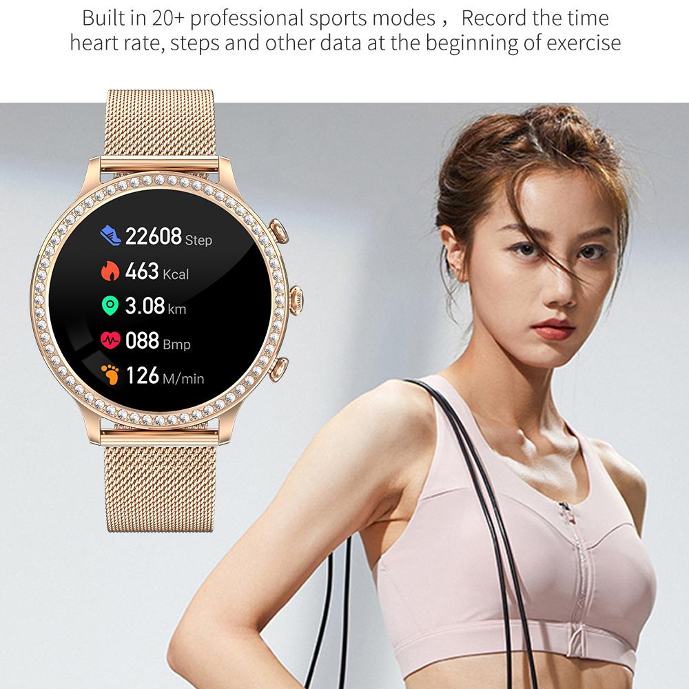 Smart Watch Women Bluetooth Call Blood Pressure DIY Custom Sport Fitness Waterproof Watches