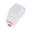 1PC DIN Rail PLC Junction Box Plastic Electronics Box Project Case 4Colors 88x37x59mm 35-Rail Mounting Instrument Housing