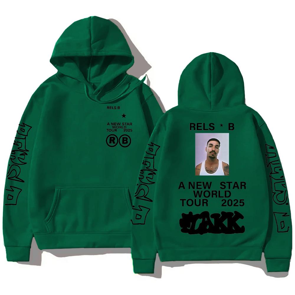 Rels BA New Starworld Tour 2025 Толстовки с капюшоном Pop Мужская Женская Толстовка Новая Трендовая Эстетическая Одежда Пуловеры High Street