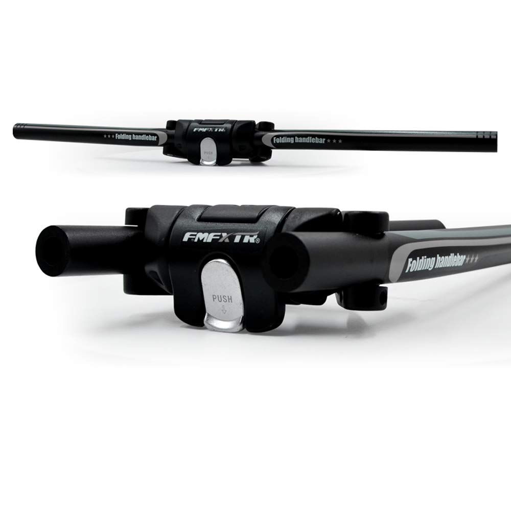 Складной руль для велосипеда UPANBIKE из алюминиевого сплава, быстросъемный складной руль для скутера 31,8 мм/25,4 мм(Черный + серый)
