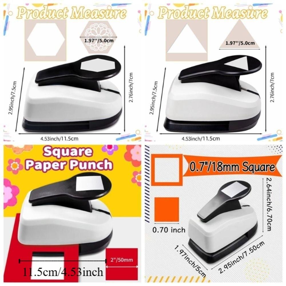 Резка Craft Бумажный резак Ручной Квадратный Тиснение Тиснители Поделки Дырокол Бумажное творчество