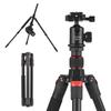 Andoer 153cm/60in Portable Camera Tripod Stand Aluminum Alloy with Detachable Monopod 360 Degrees Rotatable