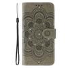 For Xiaomi Redmi 15C 5G (EU) (173mm)/15C 4G (EU) (173mm) Case Rhinestone Decor PU Leather Mandala Imprint Phone Cover with Wrist Strap