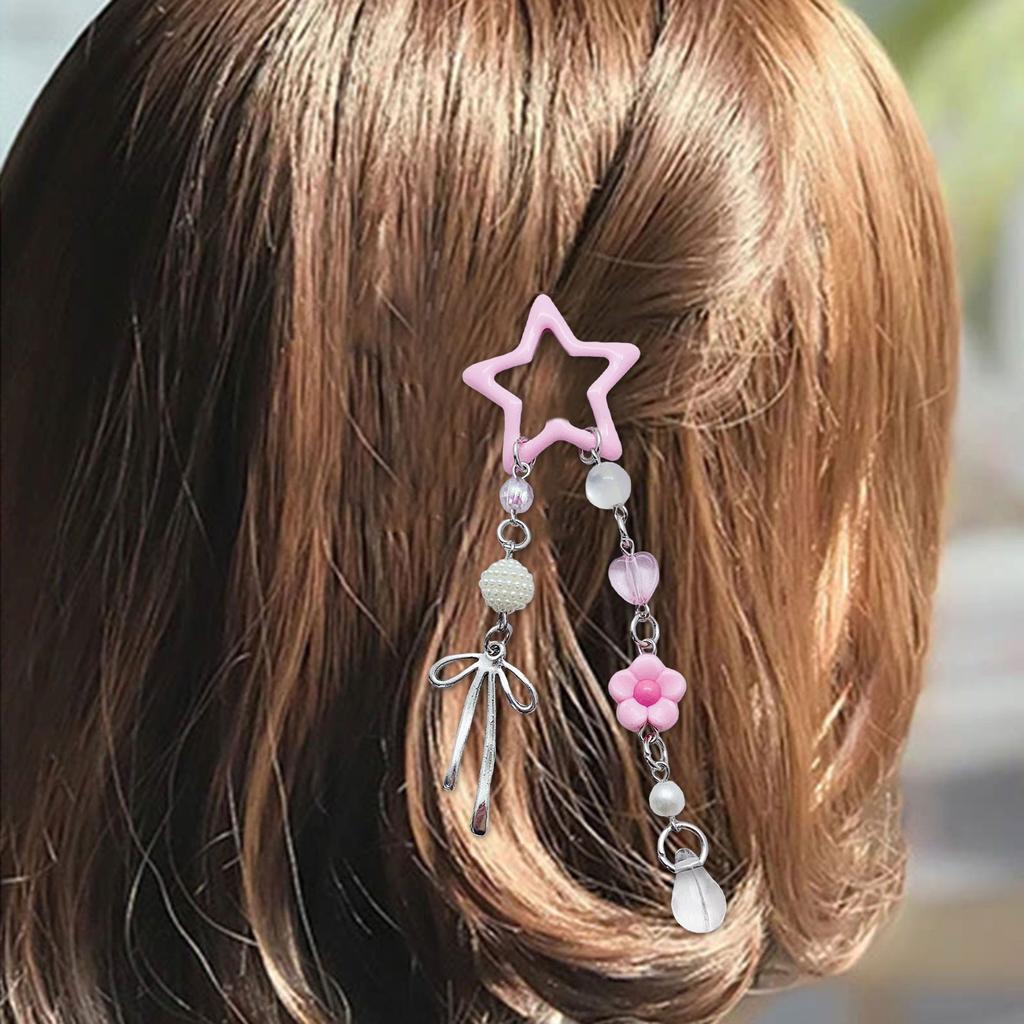 Sweet Star Shaped Hair Clip Ornament Lovely Star Hair Clip Accessory For Creating Adorable Hairstyles Effortlessly
