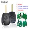 Kgreat Автомобильный Пульт-Ключ Для Renault Duster Modus Clio 3 Twingo DACIA Logan Sandero Kangoo 433MHz 7946/7947 Чип ID46