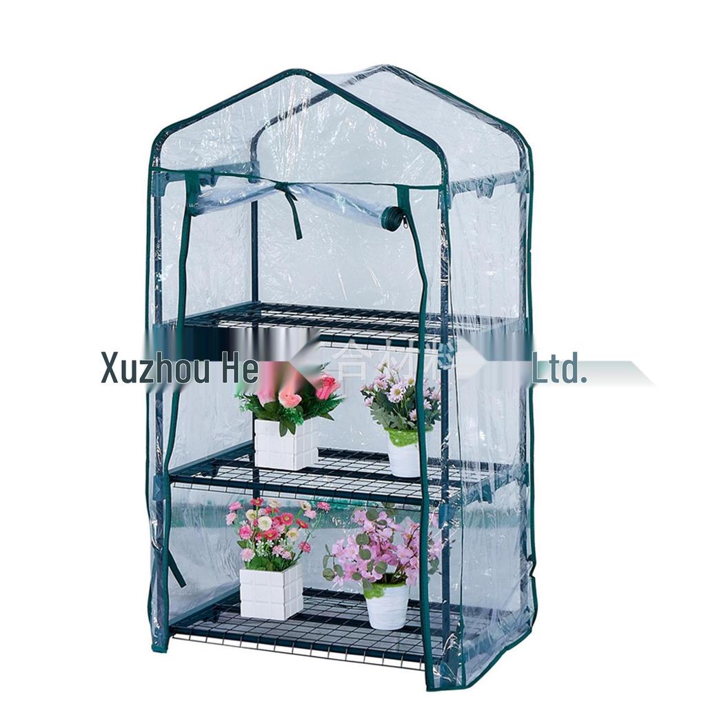 Полный комплект покрытия для теплицы: Зеленая сетка и прозрачные ПВХ чехлы для садовых аксессуаров