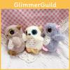 Cute Owl Plush Doll With Short Plush Material For Backpack Charm And Collectible