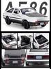 1:32 AE86 Модель легкосплавного автомобиля со звуком и светом, функцией открывания дверей