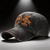 Spring and Autumn Washed Hat Men's Casual Old Baseball Cap Outdoor Embroidery Big M Fashion Versatile Cap