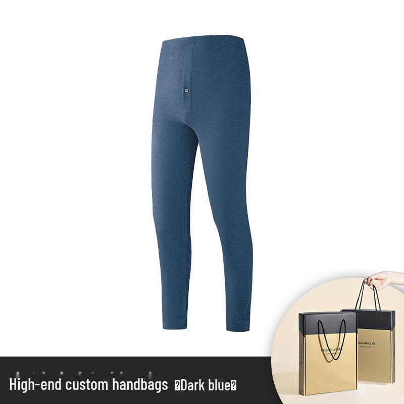 Мужские толстые бесшовные леггинсы из шелка и шерсти с бархатом на осень/зиму