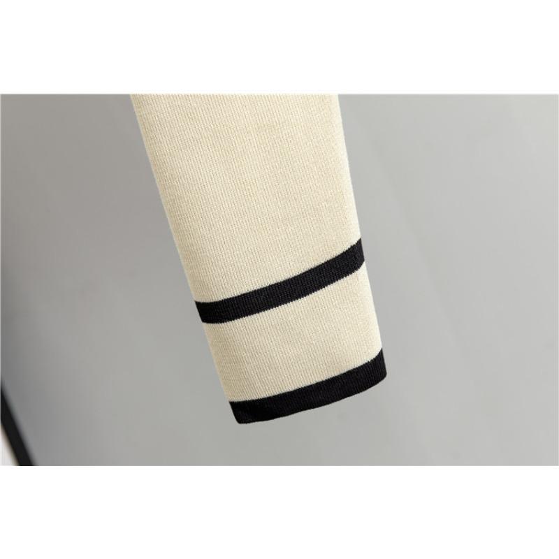 Spring and Autumn Women's Knitted Wide Leg Pants Short Small Fragrance Fashion Casual Pant Suit