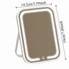 Touch Control LED Lighted Mirror High Definition Portable Vanity Mirror  Travel Use